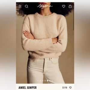 Sezane Ameil Jumper in vanilla